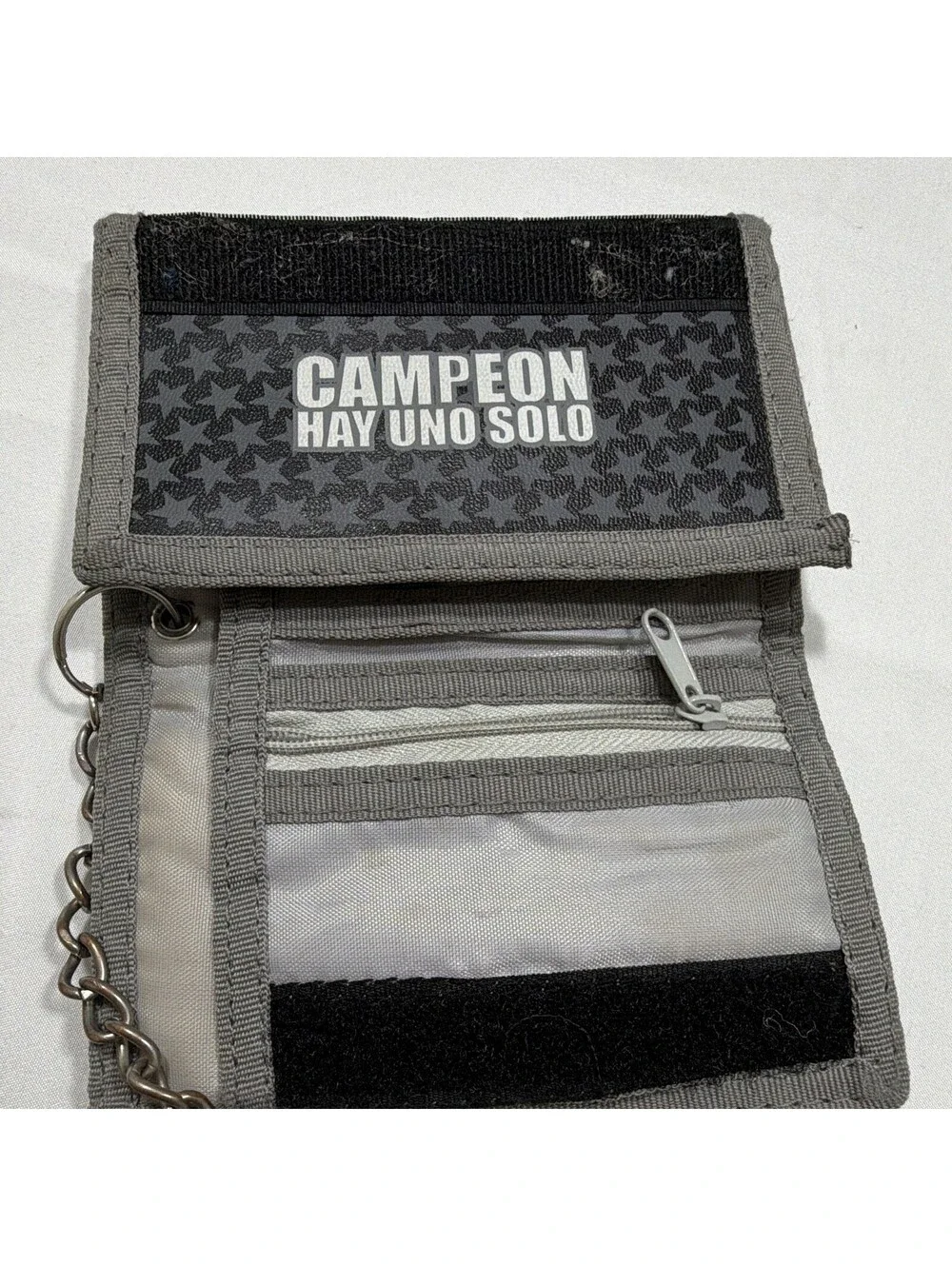 Original Colo-Colo Chile Soccer Club Trifold Wallet with Chain Hook Fan Wallet